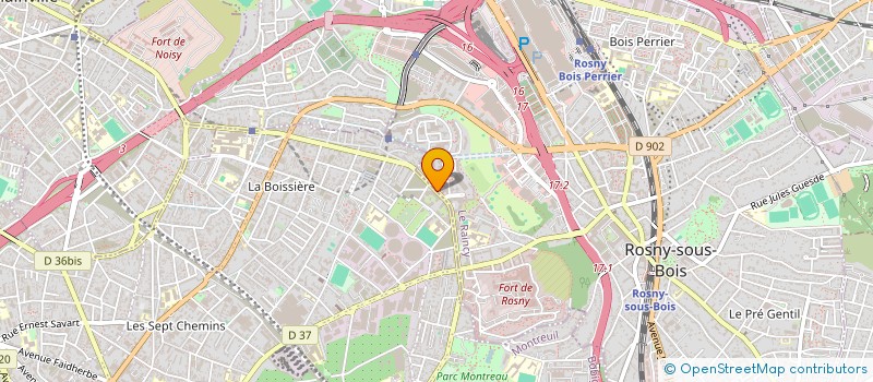 localisation de l'entreprise MADAME RANNELIA LOUHOUMI KANZA  MONTREUIL
