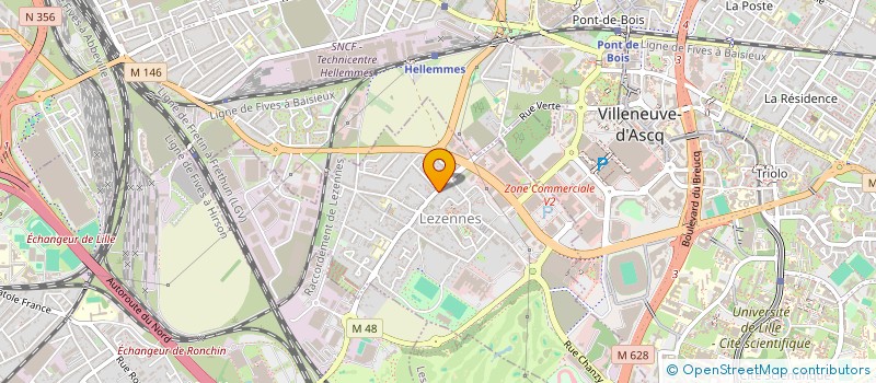 localisation de l'entreprise MADAME RAOUA KETATA  LEZENNES