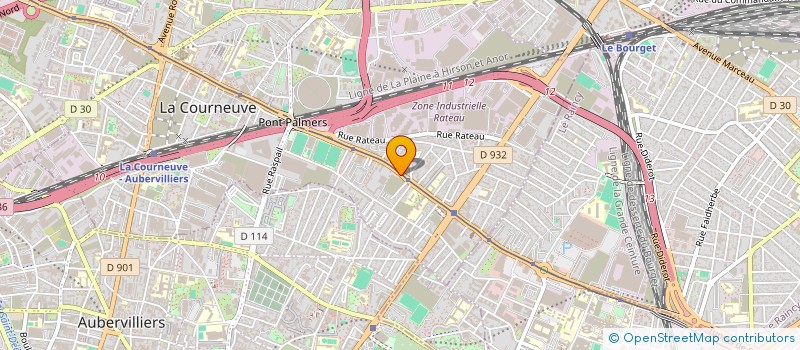 localisation de l'entreprise MADAME RAOUDA ALI à LA COURNEUVE