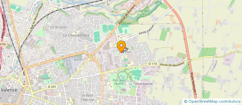 localisation de l'entreprise MADAME RAOUDHOITI HAMIDOU à VALENCE
