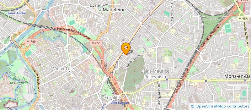 localisation de l'entreprise MADAME RAOUIA SALMI à LA MADELEINE