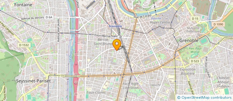 localisation de l'entreprise MADAME RAOUYIA TAOUILE à GRENOBLE