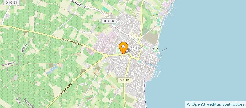 localisation de l'entreprise MADAME RAPHAELE BAUDRY à MARSEILLAN