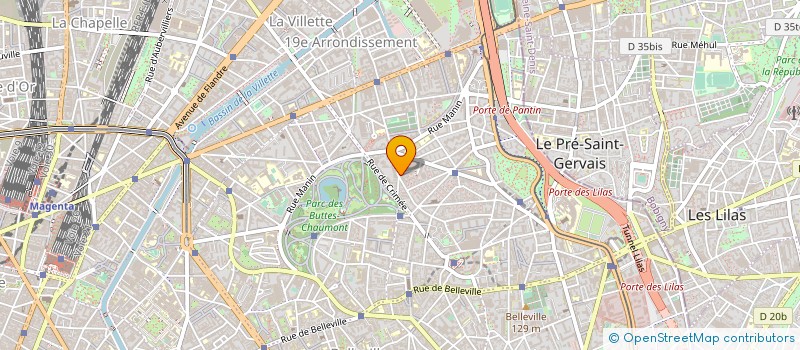 localisation de l'entreprise MADAME RAPHAELE BORTOLIN  PARIS