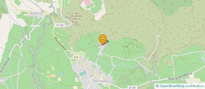 localisation de l'entreprise MADAME RAPHAELE CLAERHOUT  MONTPEYROUX