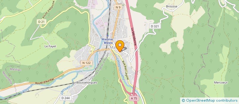 localisation de l'entreprise MADAME RAPHAELE DE CASAS à MASSIAC