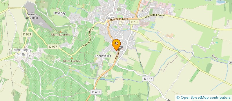 localisation de l'entreprise MADAME RAPHAELE FERAL  BUXY