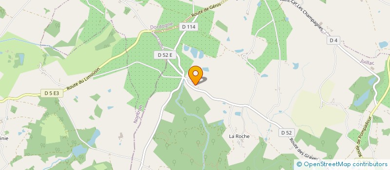 localisation de l'entreprise MADAME RAPHAELE LANTERI  JUILLAC