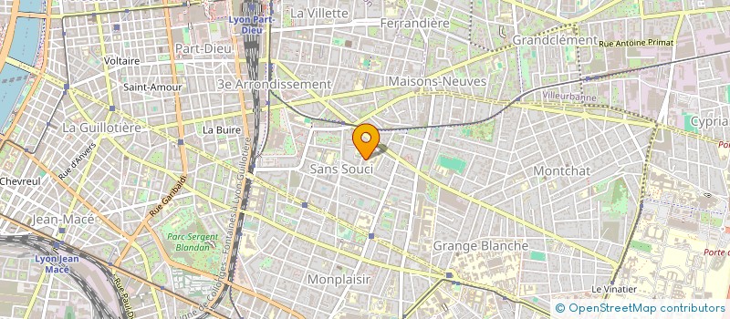 localisation de l'entreprise MADAME RAPHAELE LEFEBURE  LYON