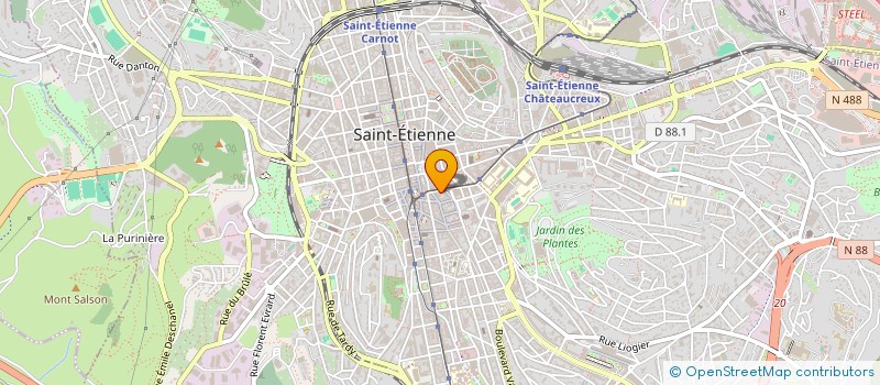 localisation de l'entreprise MADAME RAPHAELE-MARIE DURON  SAINT-ETIENNE