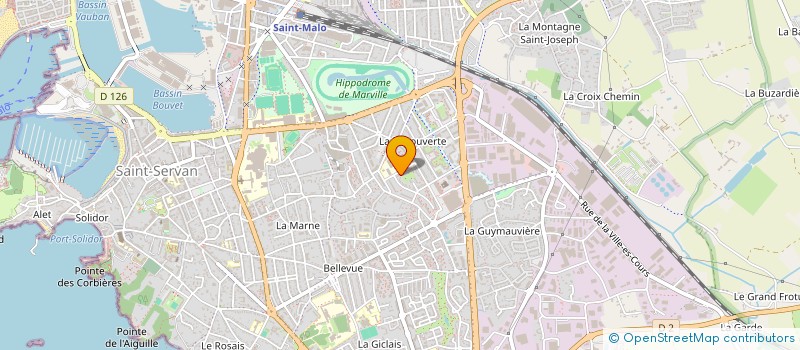 localisation de l'entreprise MADAME RAPHAELE SALEM  SAINT-MALO