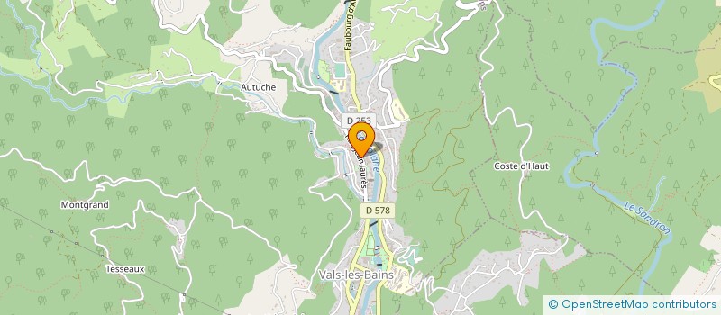 localisation de l'entreprise MADAME RAPHAELE TEOULLE à VALS-LES-BAINS