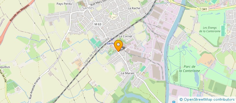 localisation de l'entreprise MADAME RAPHAELE VANGREVELINGHE  SANTES