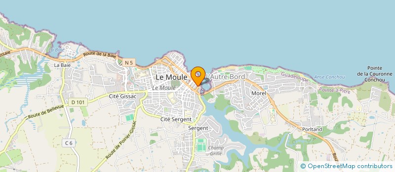 localisation de l'entreprise MADAME RAPHAELLA LEBORGNE à LE MOULE