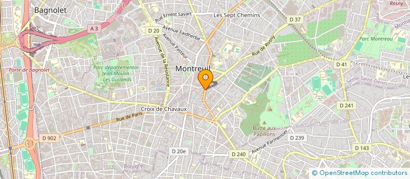 localisation de l'entreprise MADAME RAPHAELLE BLANC à MONTREUIL