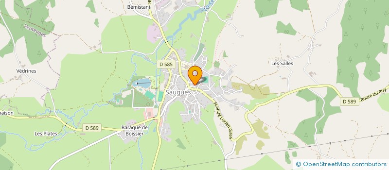 localisation de l'entreprise MADAME RAPHAELLE BOUFFANDEAU  SAUGUES