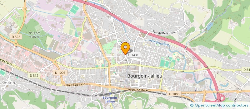 localisation de l'entreprise MADAME RAPHAELLE BOURGAIN à BOURGOIN-JALLIEU