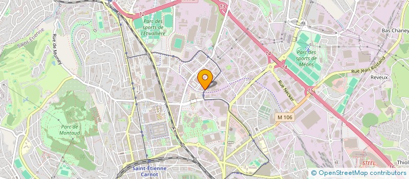 localisation de l'entreprise MADAME RAPHAELLE BOUVIER  SAINT-ETIENNE