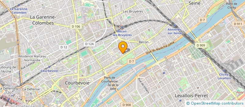 localisation de l'entreprise MADAME RAPHAELLE BRUNET à COURBEVOIE