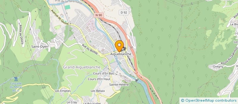 localisation de l'entreprise MADAME RAPHAELLE BRUNOD  GRAND-AIGUEBLANCHE