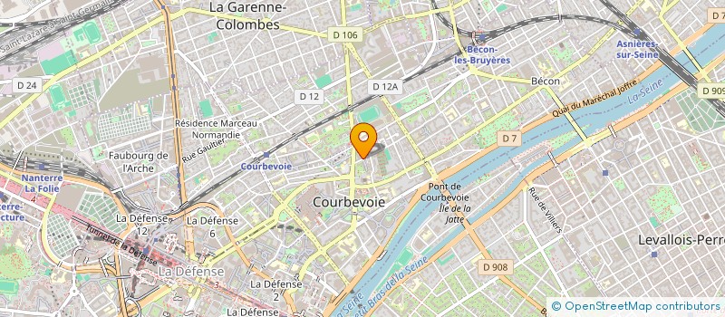 localisation de l'entreprise MADAME RAPHAELLE BURGER à COURBEVOIE