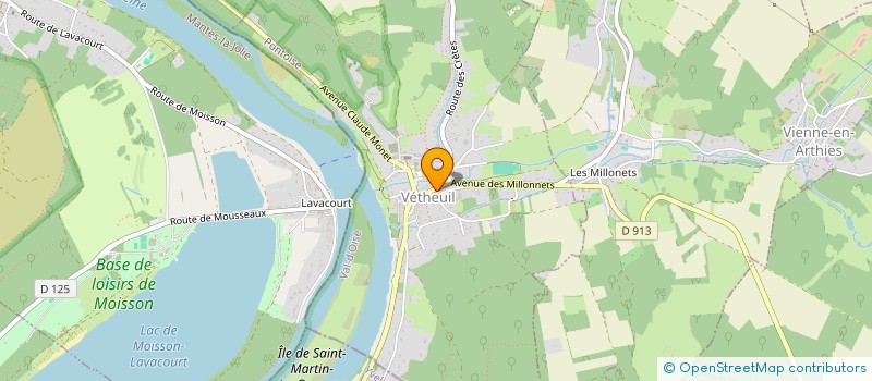 localisation de l'entreprise MADAME RAPHAELLE CHARPENTIER à VETHEUIL