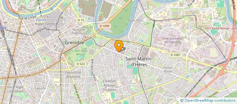 localisation de l'entreprise MADAME RAPHAELLE CHATAIN  SAINT-MARTIN-D'HERES