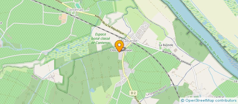 localisation de l'entreprise MADAME RAPHAELLE DAGUEBERT  LABARDE