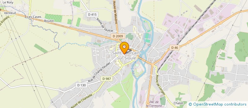localisation de l'entreprise MADAME RAPHAELLE DAVID à SAINT-POURCAIN-SUR-SIOULE