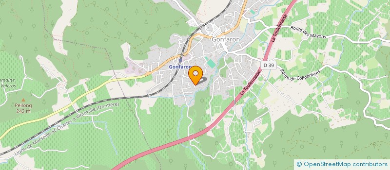 localisation de l'entreprise MADAME RAPHAELLE DE CESARE  GONFARON