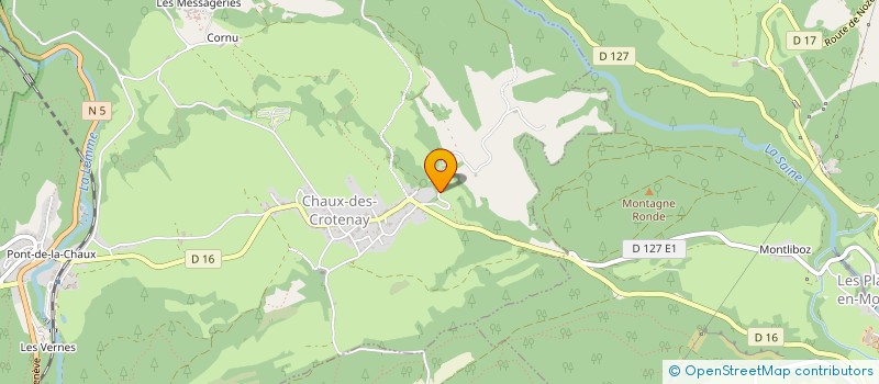 localisation de l'entreprise MADAME RAPHAELLE DE CORBIER  CHAUX-DES-CROTENAY