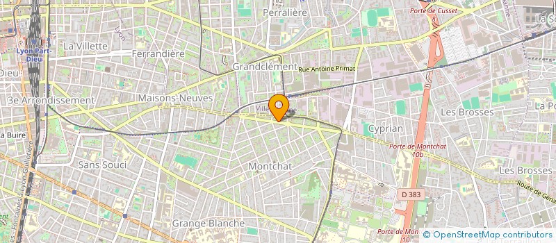 localisation de l'entreprise MADAME RAPHAELLE DEGATIER  LYON