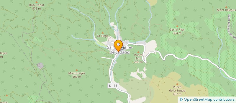 localisation de l'entreprise MADAME RAPHAELLE FAGALDE  SAINT-NAZAIRE-DE-LADAREZ