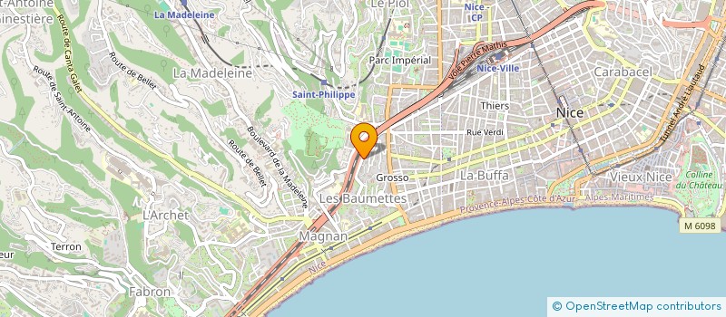 localisation de l'entreprise MADAME RAPHAELLE FERAUD à NICE