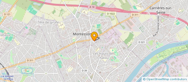 localisation de l'entreprise MADAME RAPHAELLE FILY  MONTESSON