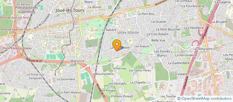 localisation de l'entreprise MADAME RAPHAELLE FOUQUET  JOUE-LES-TOURS