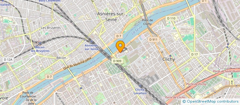 localisation de l'entreprise MADAME RAPHAELLE GAGUECH à CLICHY