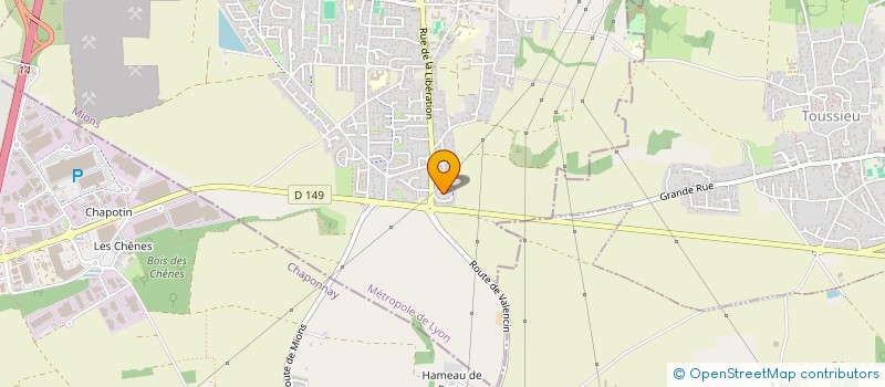 localisation de l'entreprise MADAME RAPHAELLE GIRARD  MIONS