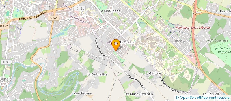 localisation de l'entreprise MADAME RAPHAELLE GROS LA FAIGE  MIGNALOUX-BEAUVOIR