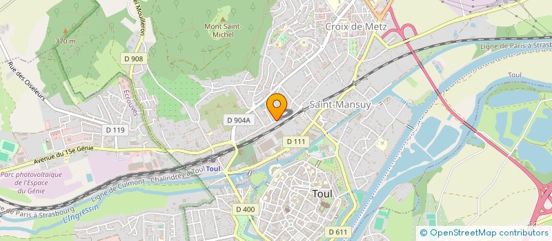 localisation de l'entreprise MADAME RAPHAELLE JACQUEMIN  TOUL