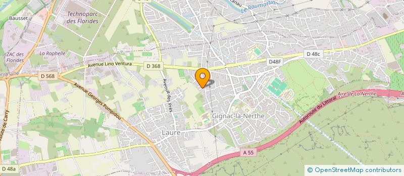 localisation de l'entreprise MADAME RAPHAELLE KMIECKOWIAK à GIGNAC-LA-NERTHE
