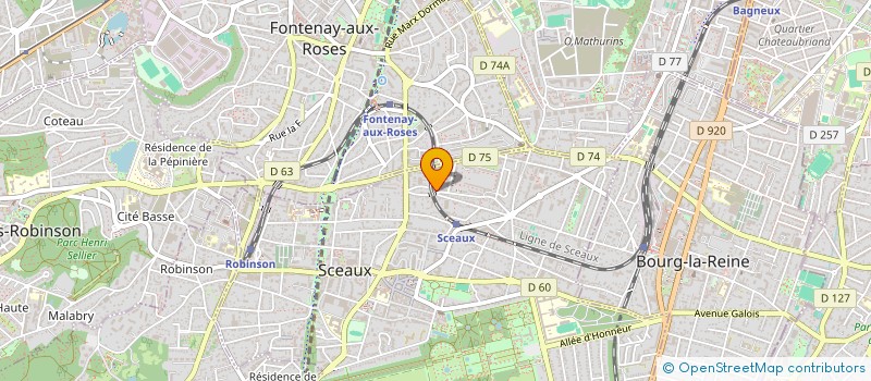 localisation de l'entreprise MADAME RAPHAELLE KWANTES à SCEAUX