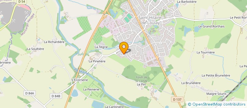 localisation de l'entreprise MADAME RAPHAELLE LE BARON à MONTAIGU-VENDEE