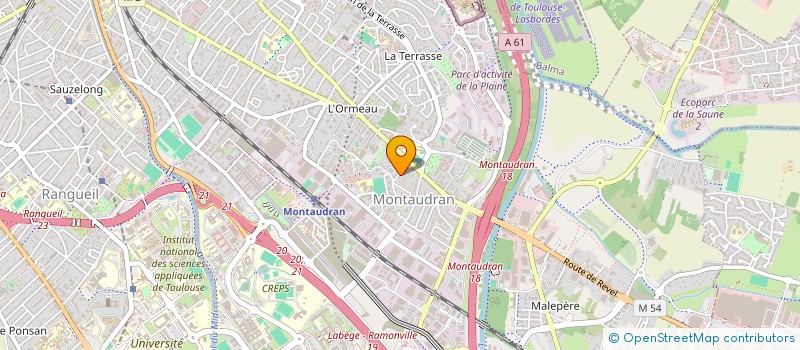 localisation de l'entreprise MADAME RAPHAELLE LHUILLIER  TOULOUSE