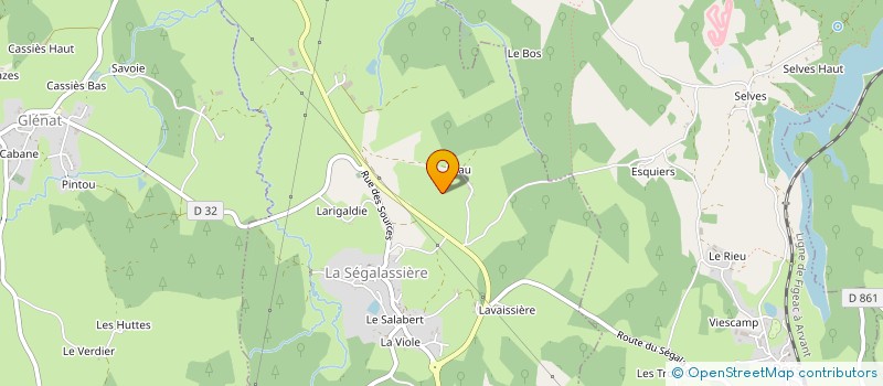 localisation de l'entreprise MADAME RAPHAELLE MAILLARD-LORETTE à LA SEGALASSIERE