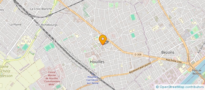 localisation de l'entreprise MADAME RAPHAELLE MATHIOT  HOUILLES