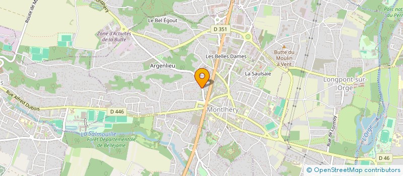 localisation de l'entreprise MADAME RAPHAELLE MAUGER  MONTLHERY