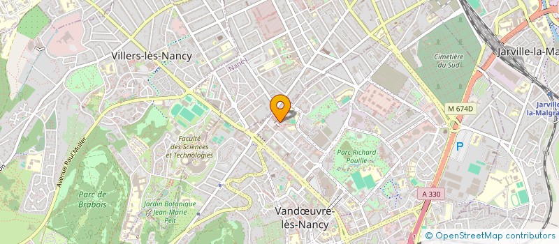 localisation de l'entreprise MADAME RAPHAELLE MONGARS à VANDŒUVRE-LES-NANCY