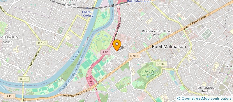 localisation de l'entreprise MADAME RAPHAELLE NIVELLEAU DE LA BRUNIERE à RUEIL-MALMAISON