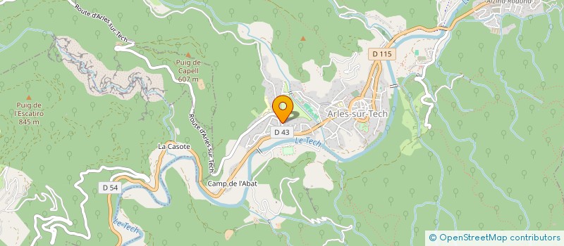 localisation de l'entreprise MADAME RAPHAELLE PACULL  ARLES-SUR-TECH